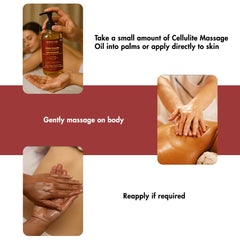 Unscented cellulite massage oil for professional or at-home use