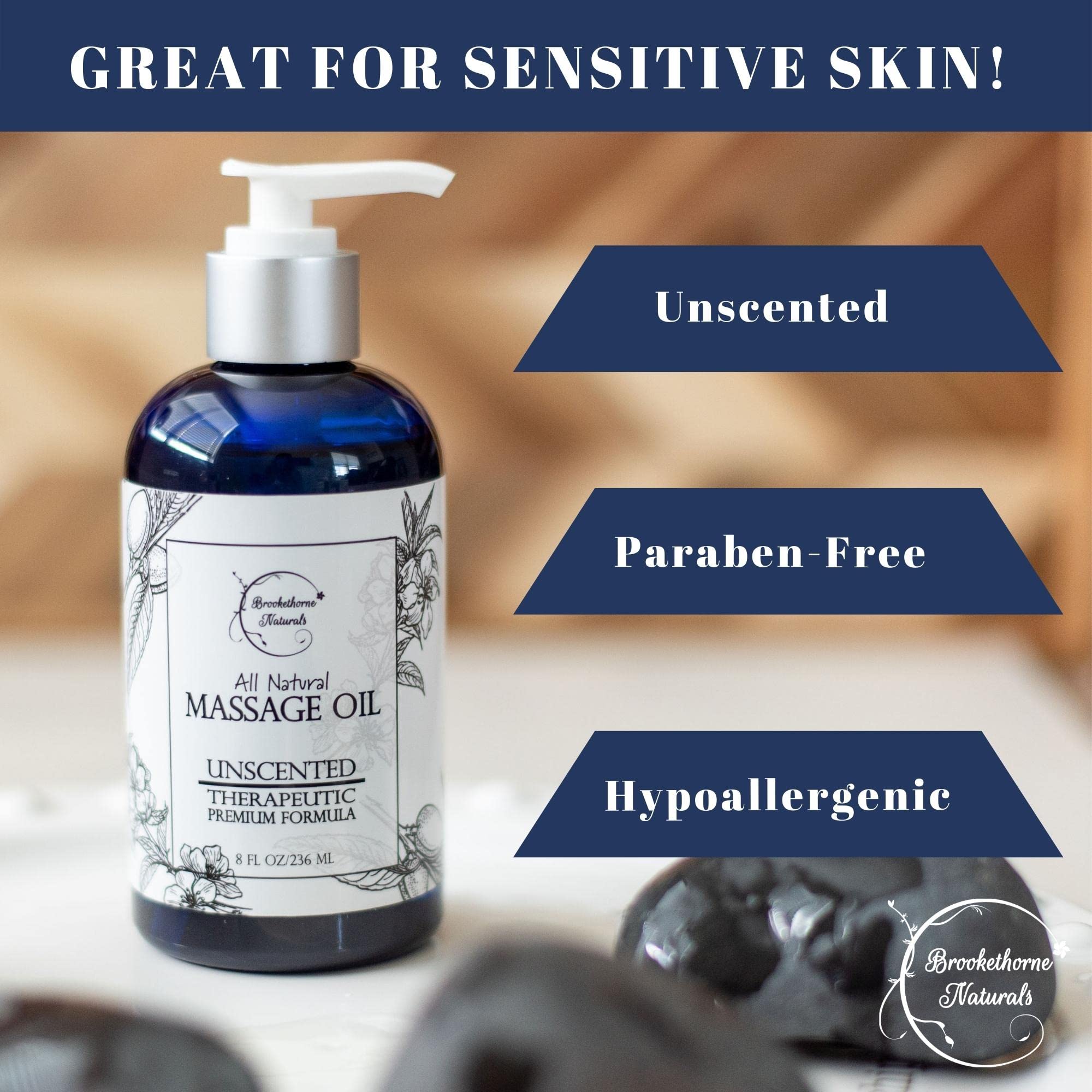 Sweet almond, grapeseed and jojoba oil blend for massage