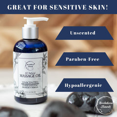 Sweet almond, grapeseed and jojoba oil blend for massage