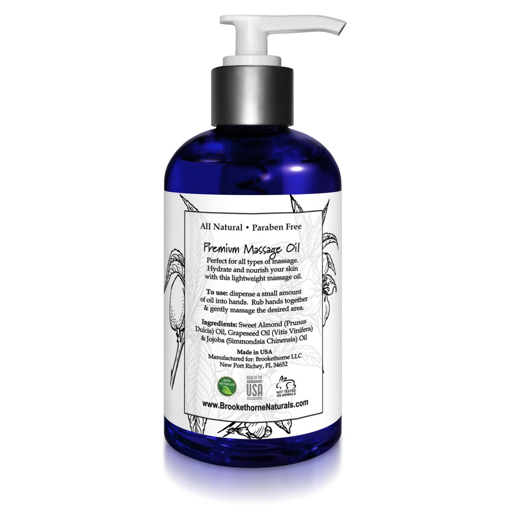 Sensitive skin friendly unscented massage oil