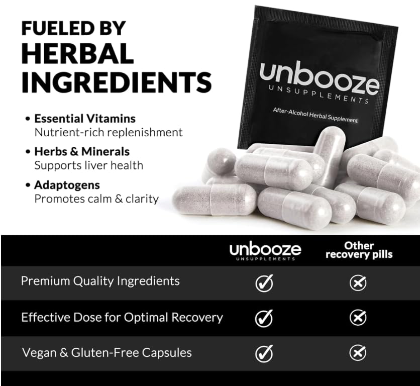 Liposomal Vitamin C and B Complex boost daytime energy in Unbooze