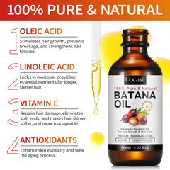Closeup of Batana oil texture highlighting rich, fast-absorbing formula.