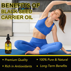Applying Uocasi Black Seed Oil to hair for growth