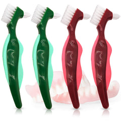 Uouovo Premium Hard Denture Brush with double-sided head
