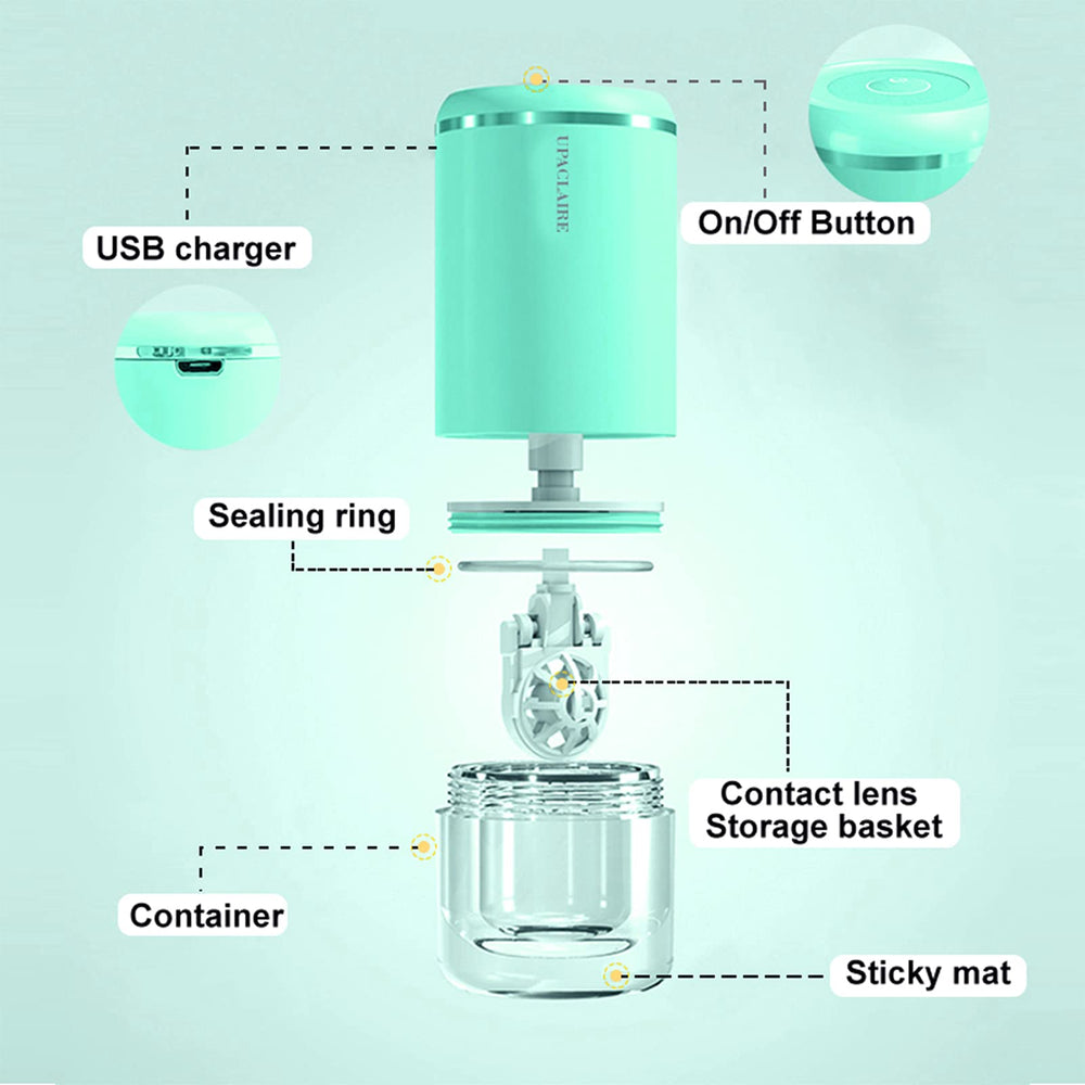 Top-down view showing control panel on UpaClaire cleaner