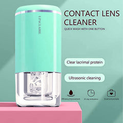 Product in use: operator placing lenses into the cleaner