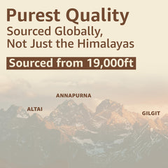 Shilajit resin in a glass of water