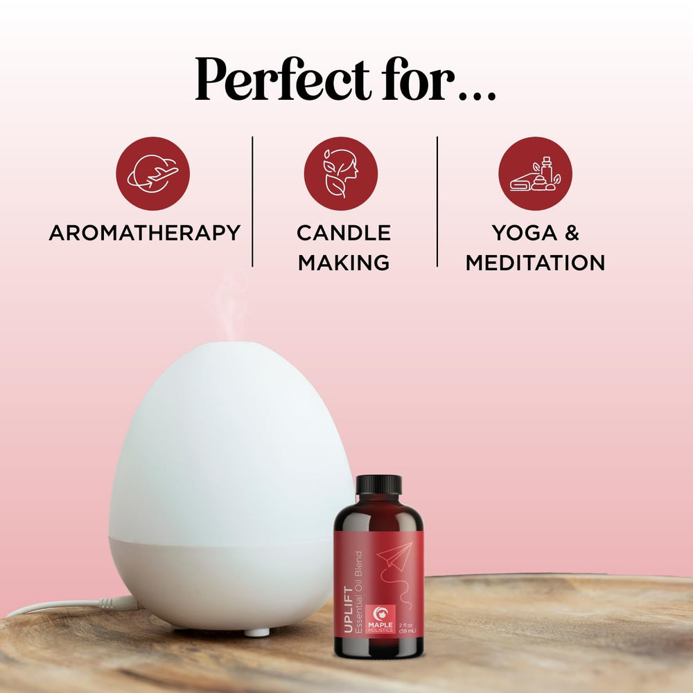Diffuser bottle with citrus and floral essential oils