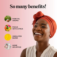 Close-up of lemon and orange essential oils