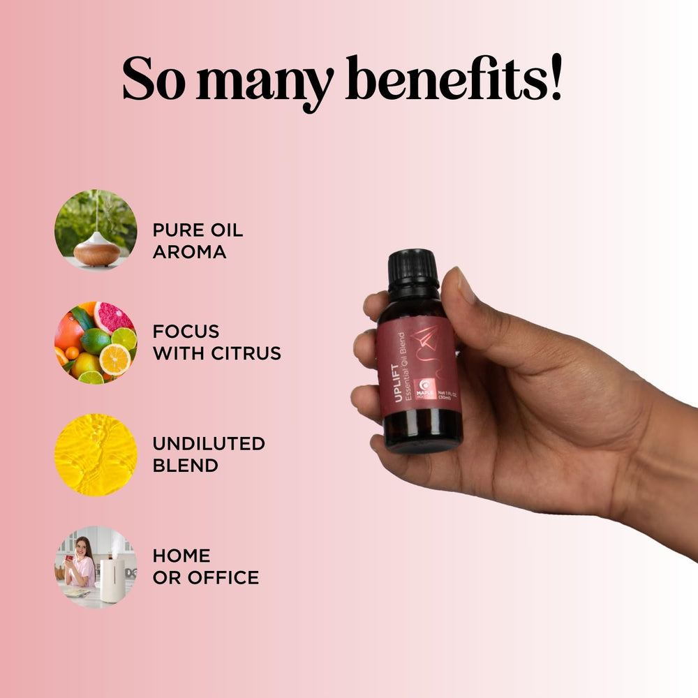 Diffuse aroma with Uplift blend in a modern diffuser