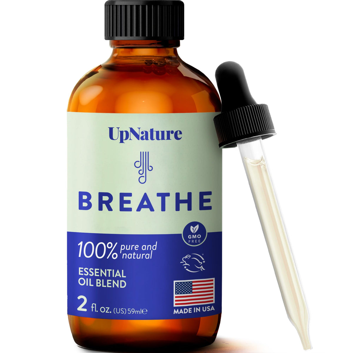 UpNature Breathe essential oils blend bottle 2oz