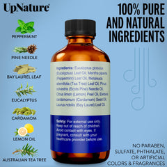 Eucalyptus and peppermint essential oils