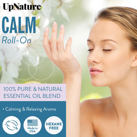 Calm Essential Oil Roll-On packaging and box