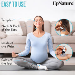 Front view of UpNature Peppermint Roll-On bottle