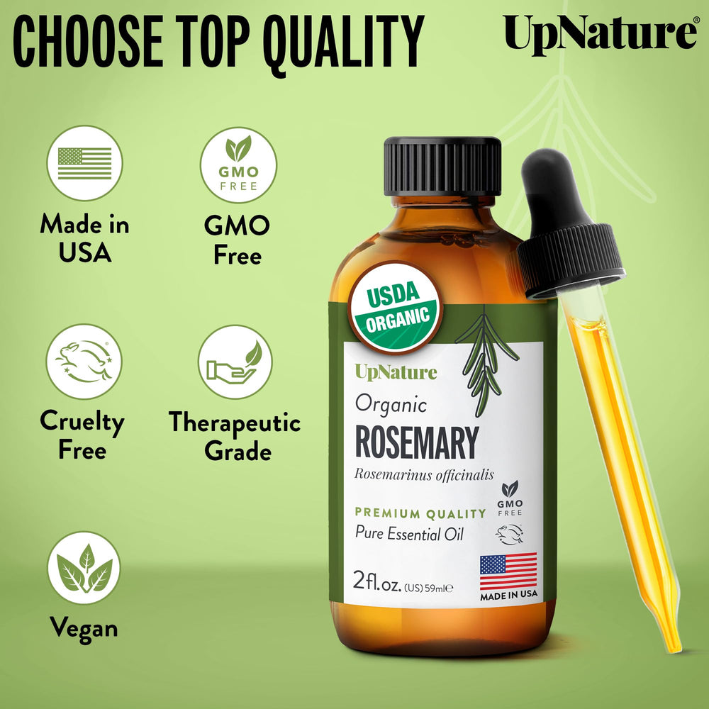 DIY beauty use of UpNature Organic Rosemary Oil