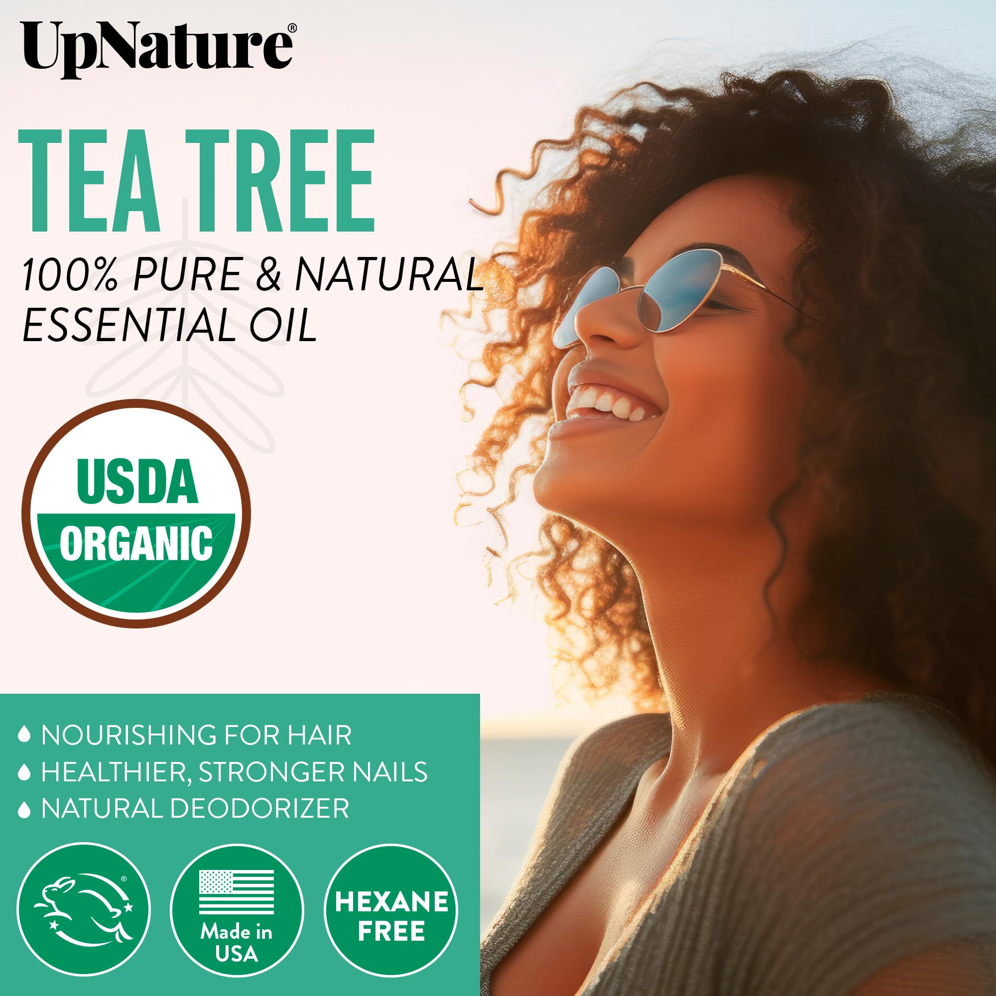Tea tree oil added to shampoo for scalp care