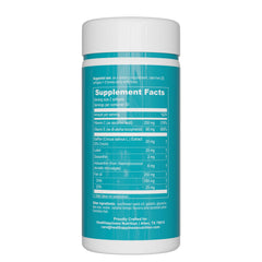 Back view of UpNourish AREDS2 bottle with label