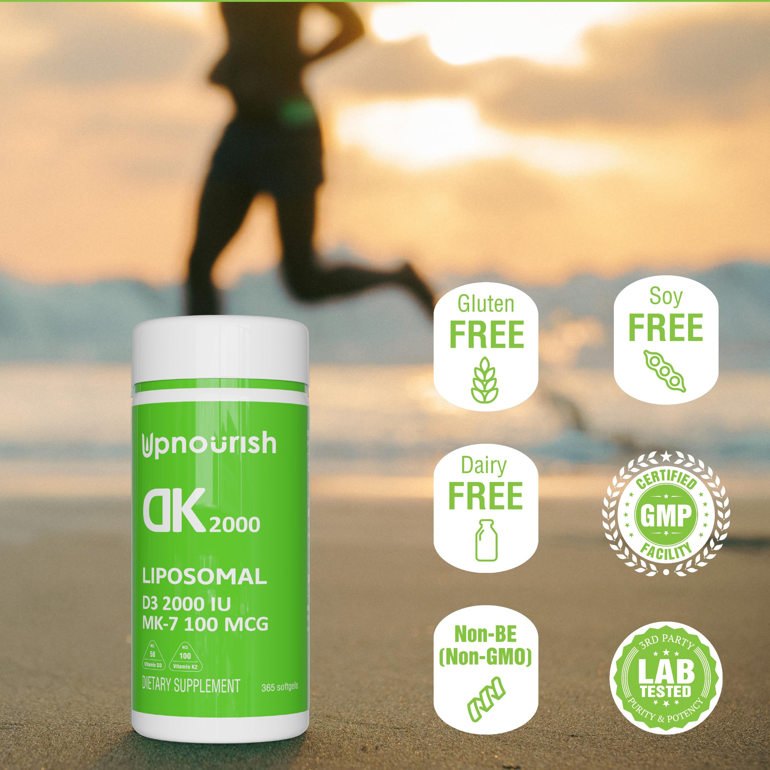 Liposomal technology improves vitamin D3 K2 absorption
