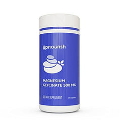 Close-up of 500mg magnesium glycinate capsules