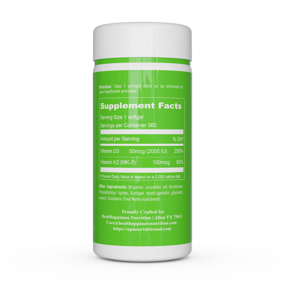 Organic coconut oil liposomal delivery system for D3 K2