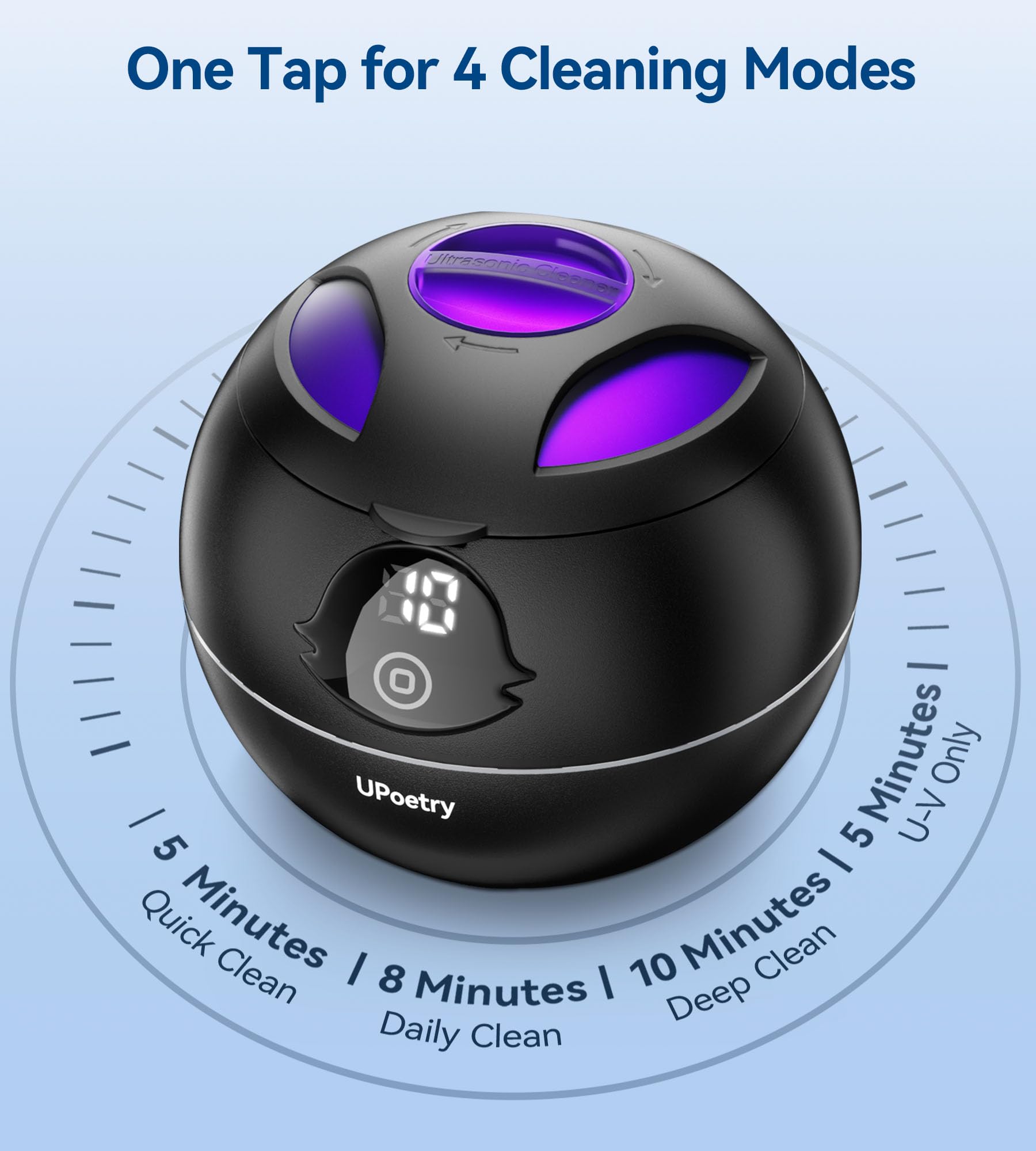 200ml portable dental cleaning pod in black