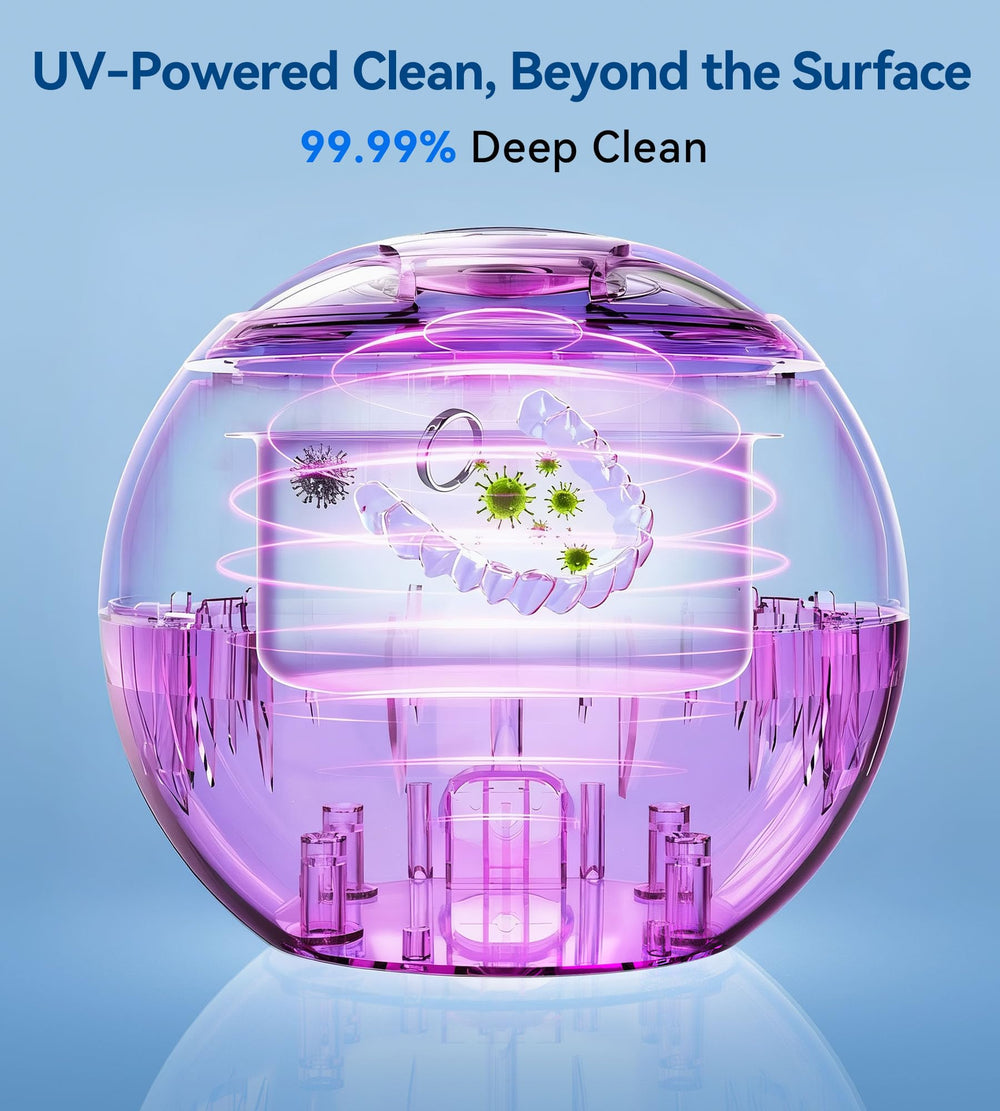 Whisper-quiet ultrasonic cleaning operation