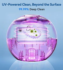 Whisper-quiet ultrasonic cleaning operation