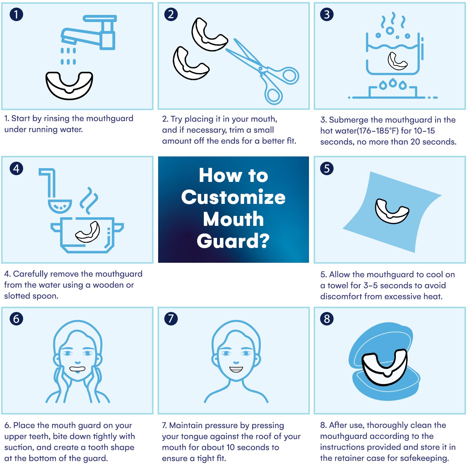 Designed for upper or lower teeth compatibility