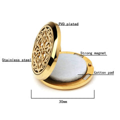 Upper Norse Vikings Amulet stainless steel locket closeup with magnetic closure