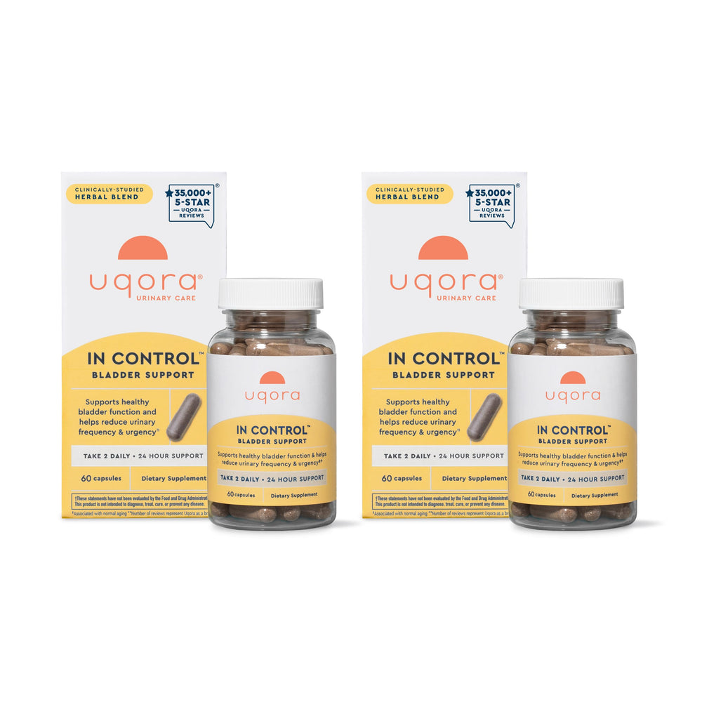 Uqora In Control Bladder Support bottle and packaging