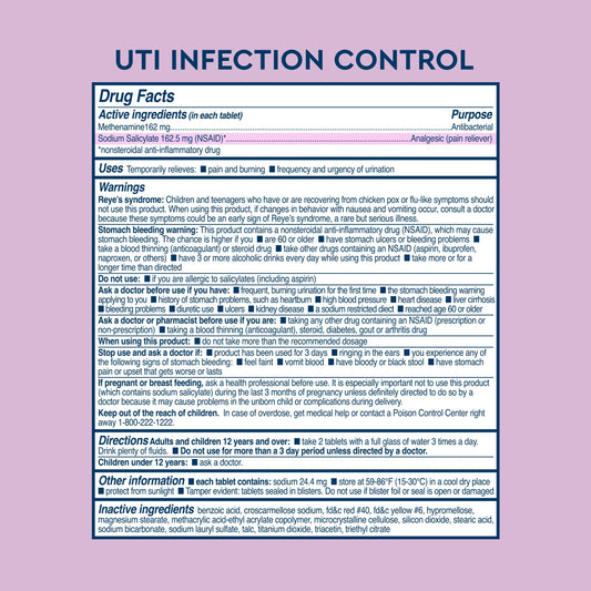 Close-up of UTI test strips for at-home testing