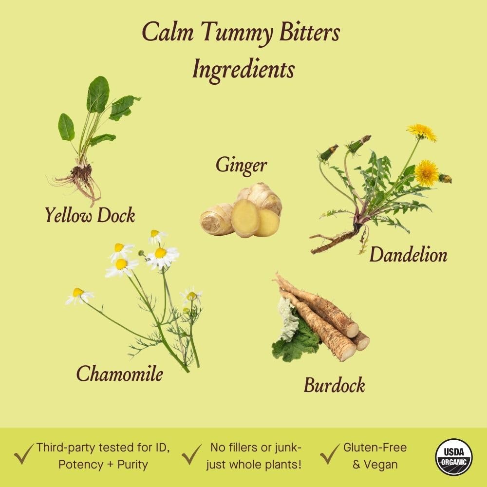 Certified Organic seal and natural herbs displayed on bottle