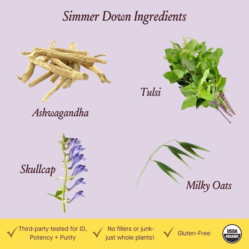 Calm and mellow mood concept with herbs