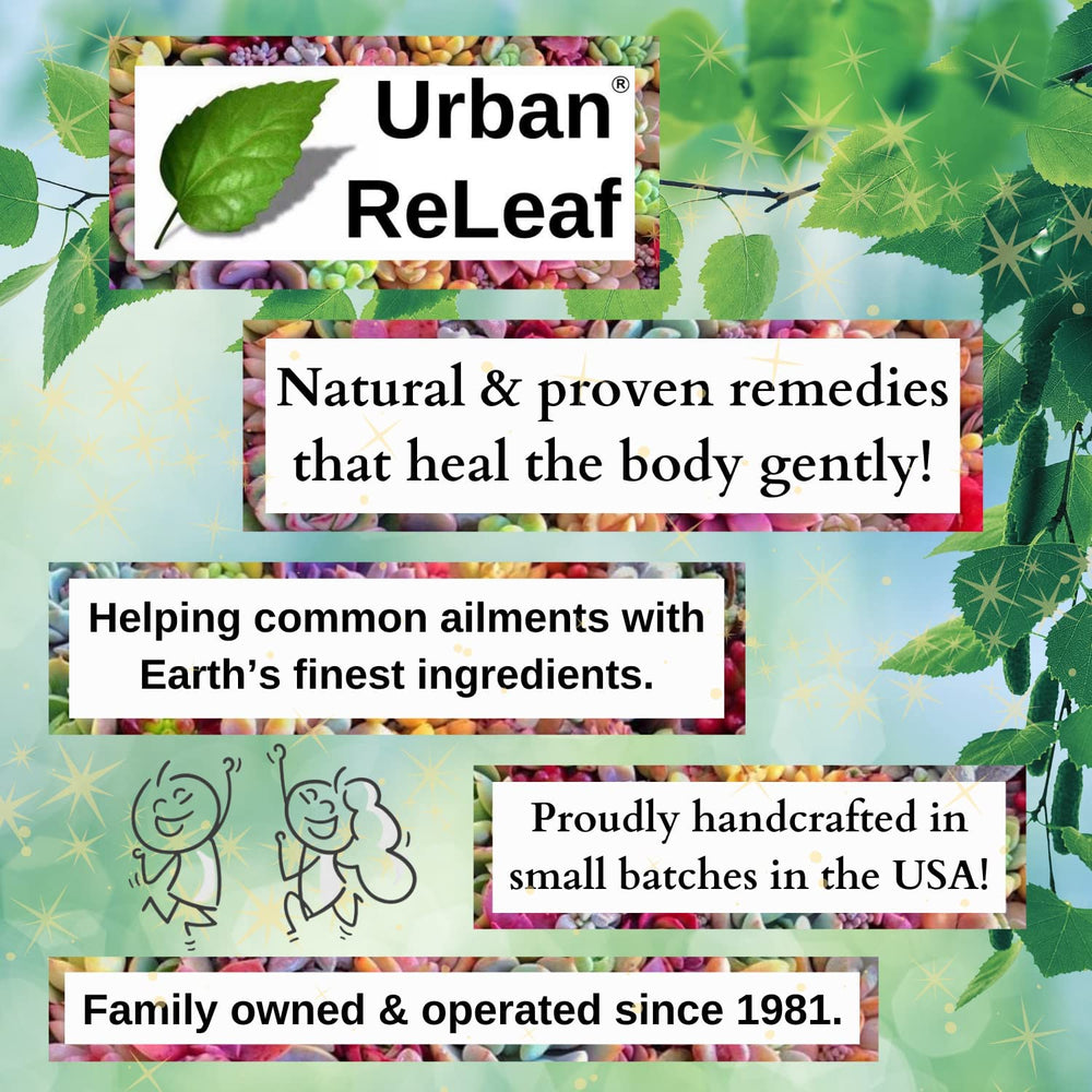 Urban ReLeaf Chemo Relief bottle, compact travel size for bedside or purse.