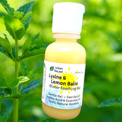 Urban ReLeaf blister gel packaging on shelf suggests ready-to-use relief option.
