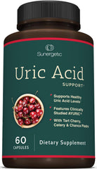 Sunergetic Uric Acid Support bottle label