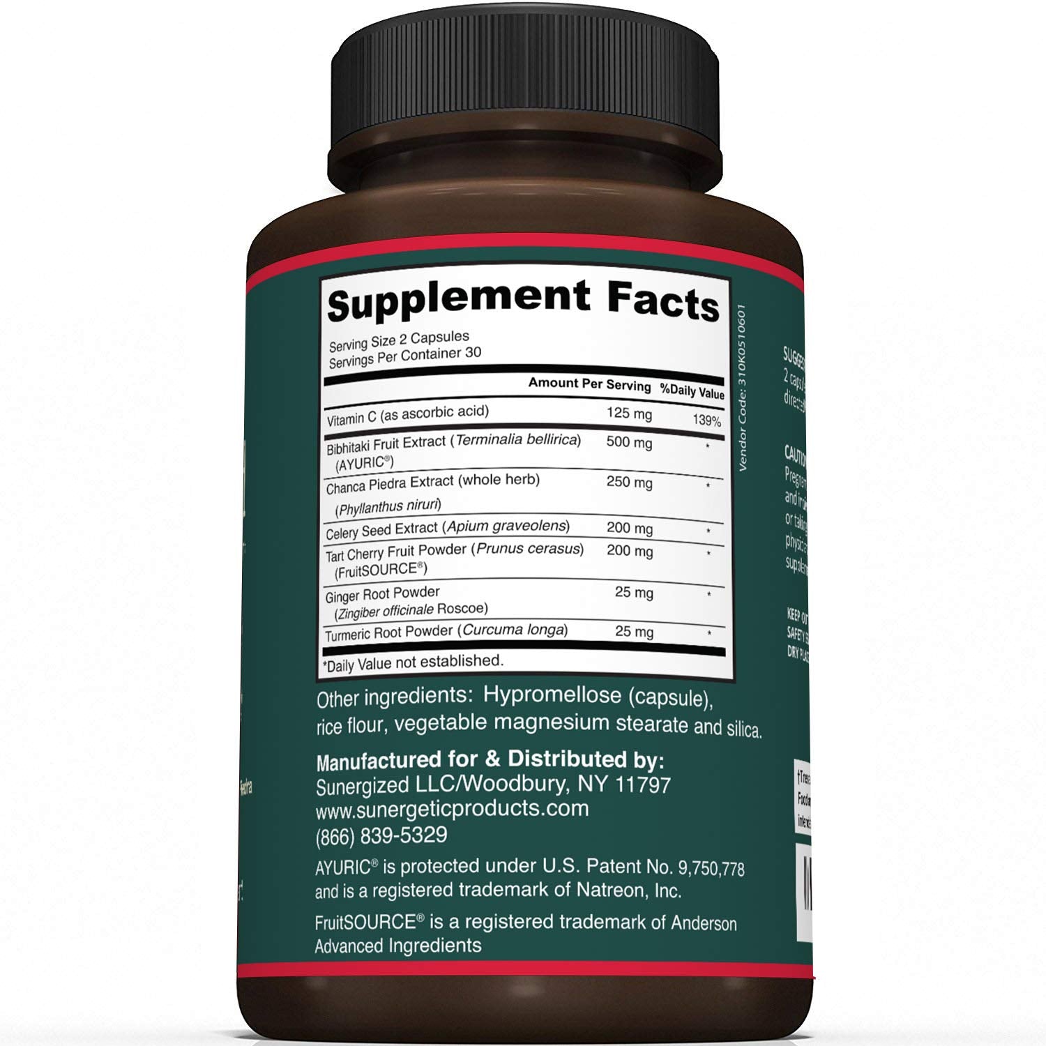 Uric Acid Support capsules in bottle