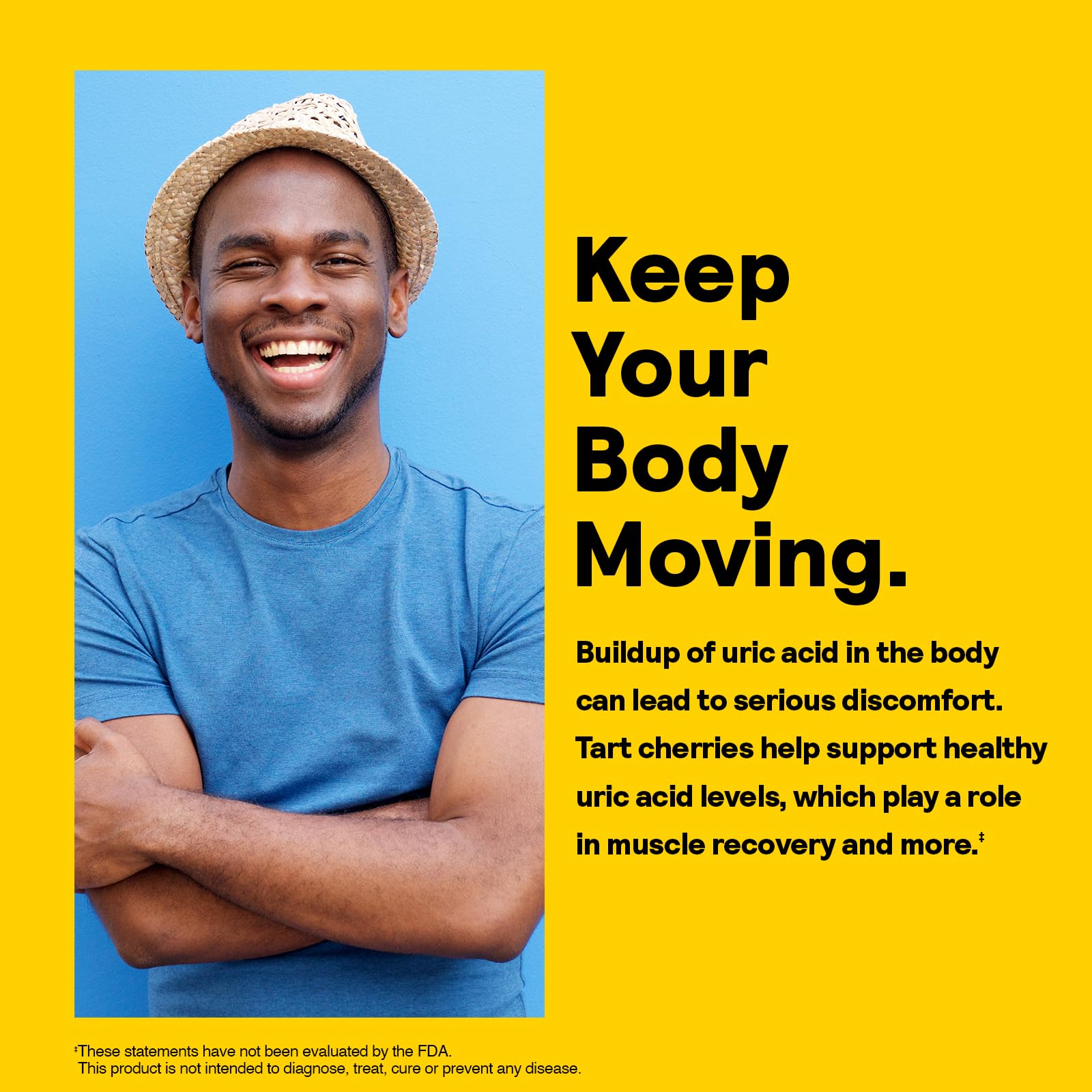 Support for uric acid metabolism and joint comfort