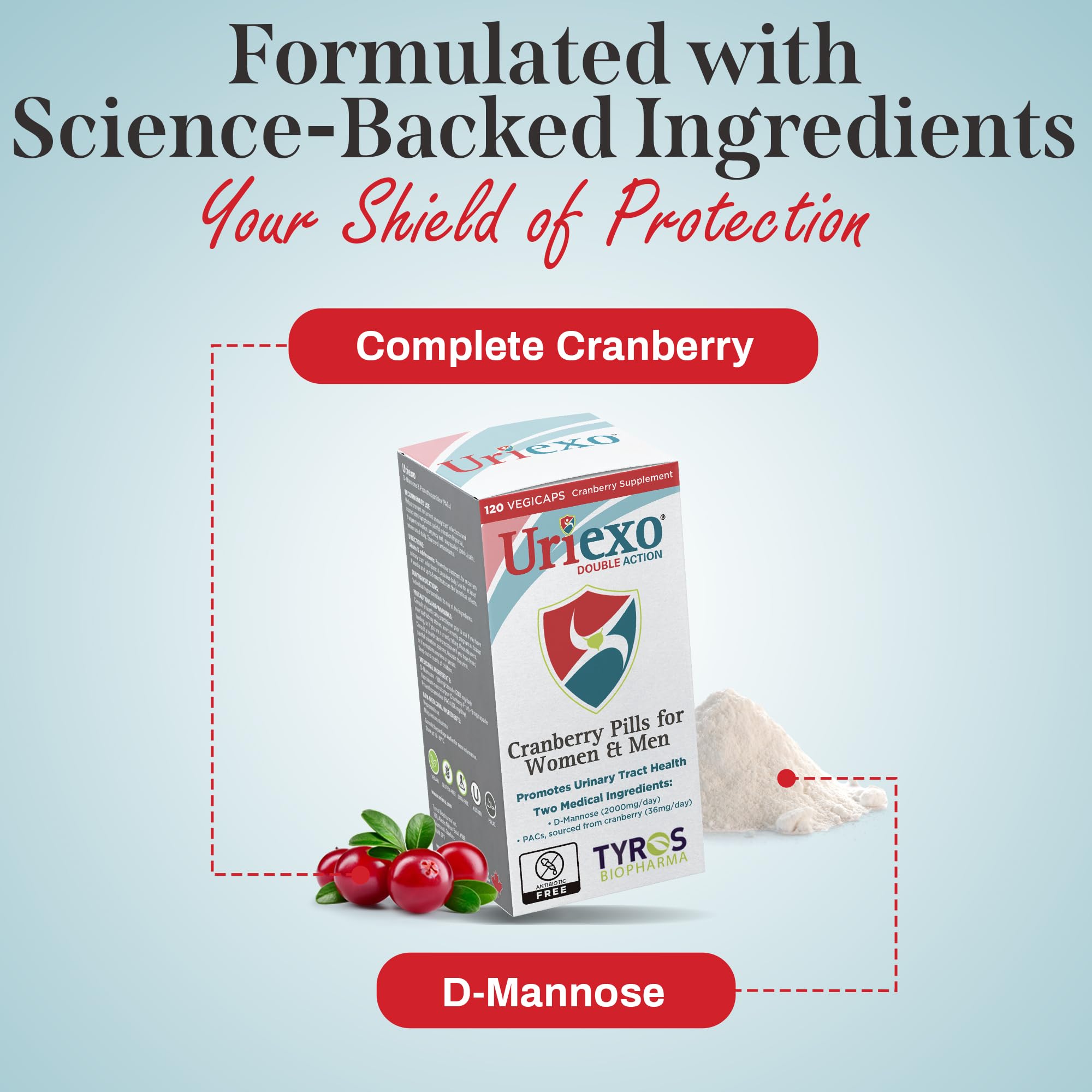 Vegan, gluten-free, GMO-free formula label