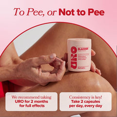 Graphic illustrating urinary urgency and frequency relief