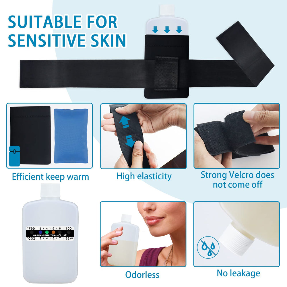 Thermal preservation gel bag with temperature strips