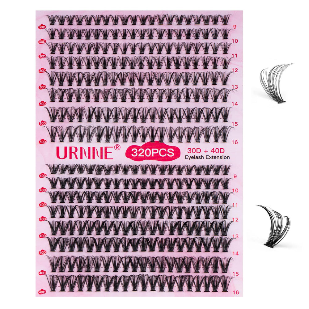 URNNE 30D-40D curls for natural to fluttery lashes