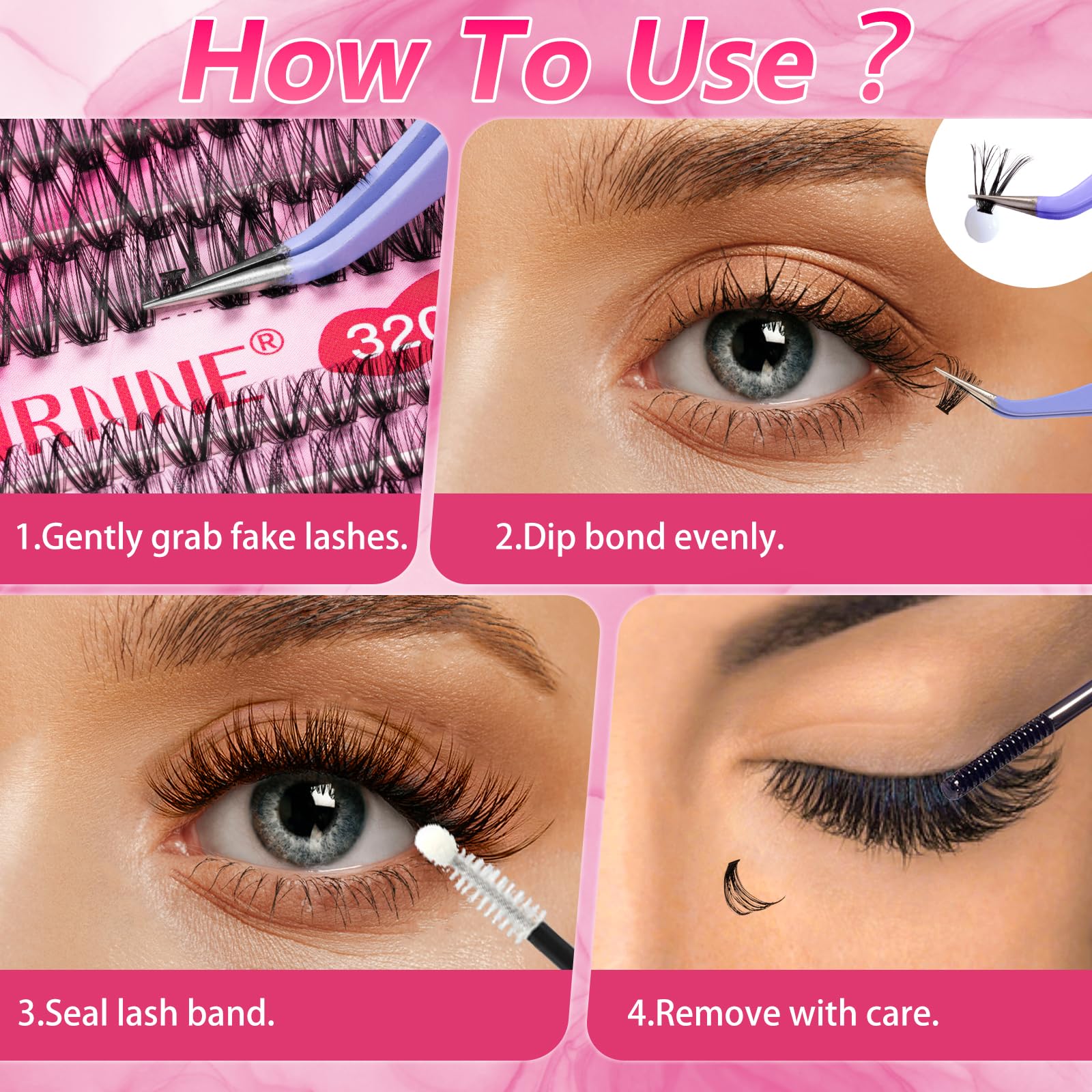 URNNE 9-16mm mix clusters for customizable eye shapes