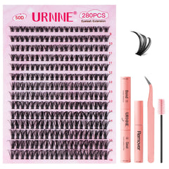 URNNE DIY lash extension kit cover showcases a tidy, portable setup for lash sessions.