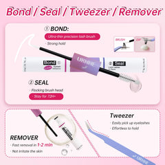 URNNE lash brush for grooming clusters during application