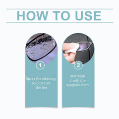 Sunglasses cleaned with Urnuos spray