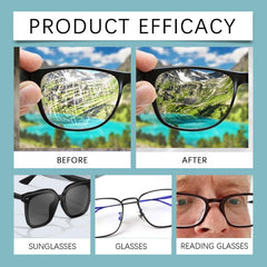 Phone screen cleaning with lens cleaner spray