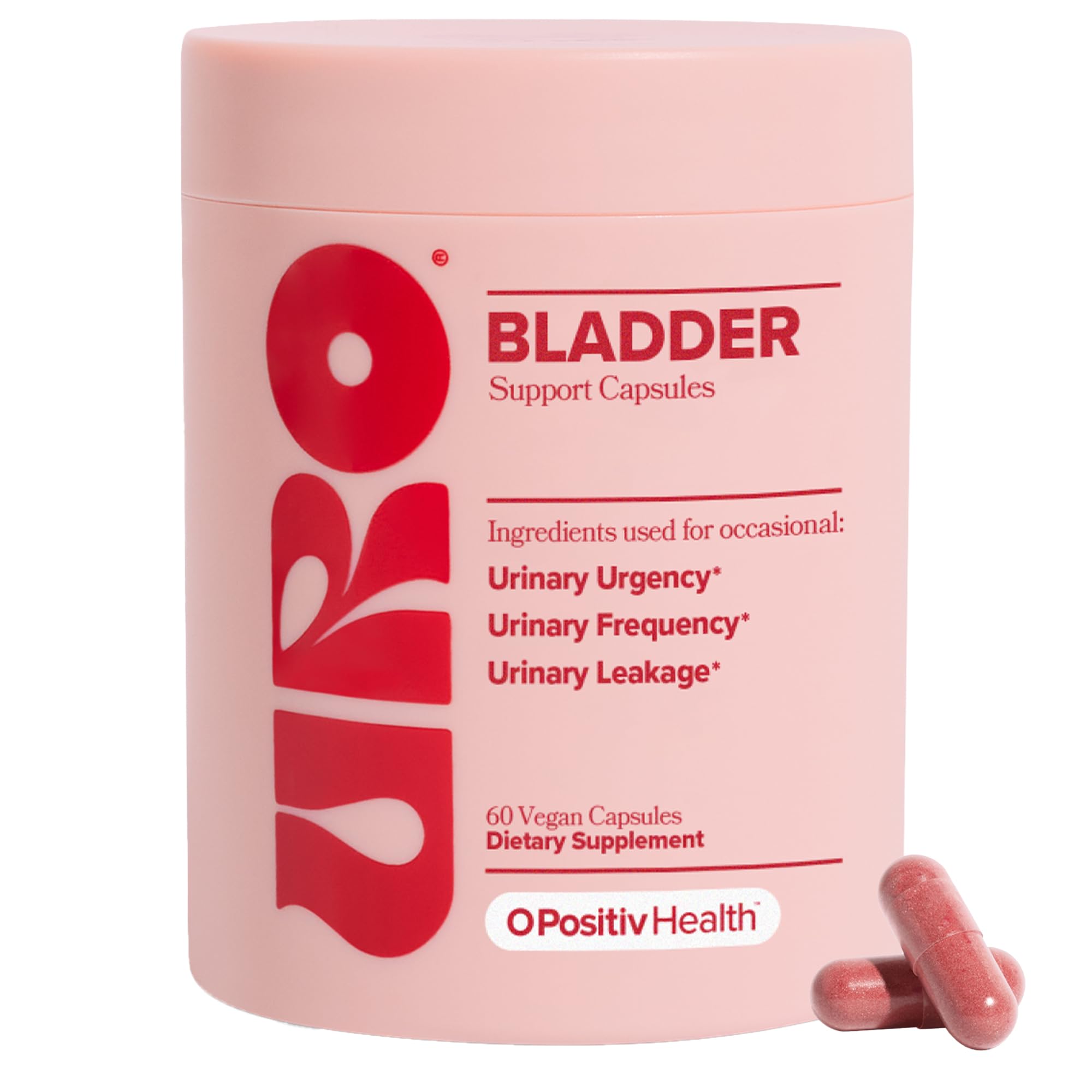 O Positiv URO Bladder Control bottle with label