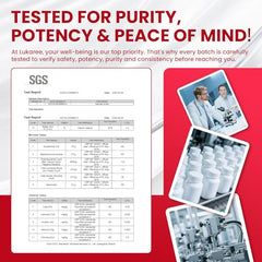 Vegan, additive-free Urolithin A+ supplement label in GMP facilities