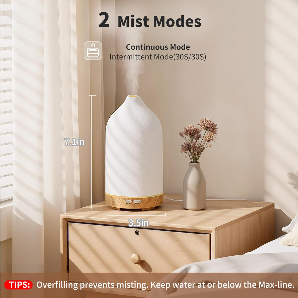 Diffuser glowing with 7-color LED lights